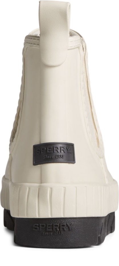 Bota De Lluvia De Goma Mate Torrent Chelsea Blanco Sperry