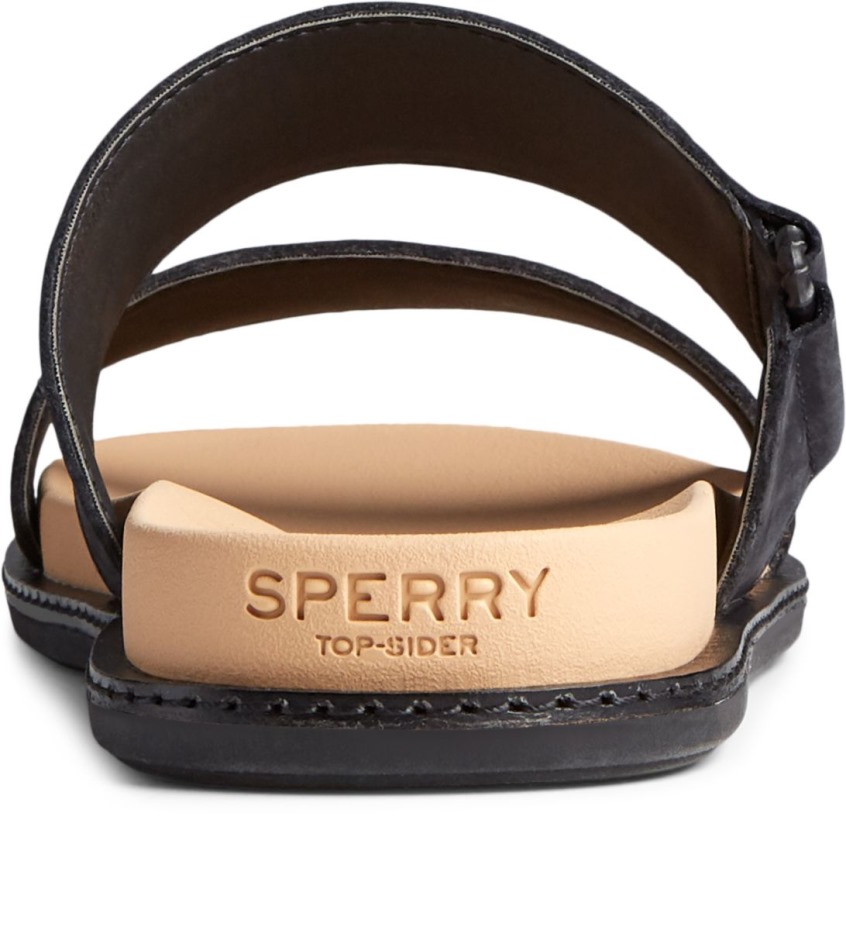 Sandalia Con Chanclas Waveside Plushwave Negro Sperry