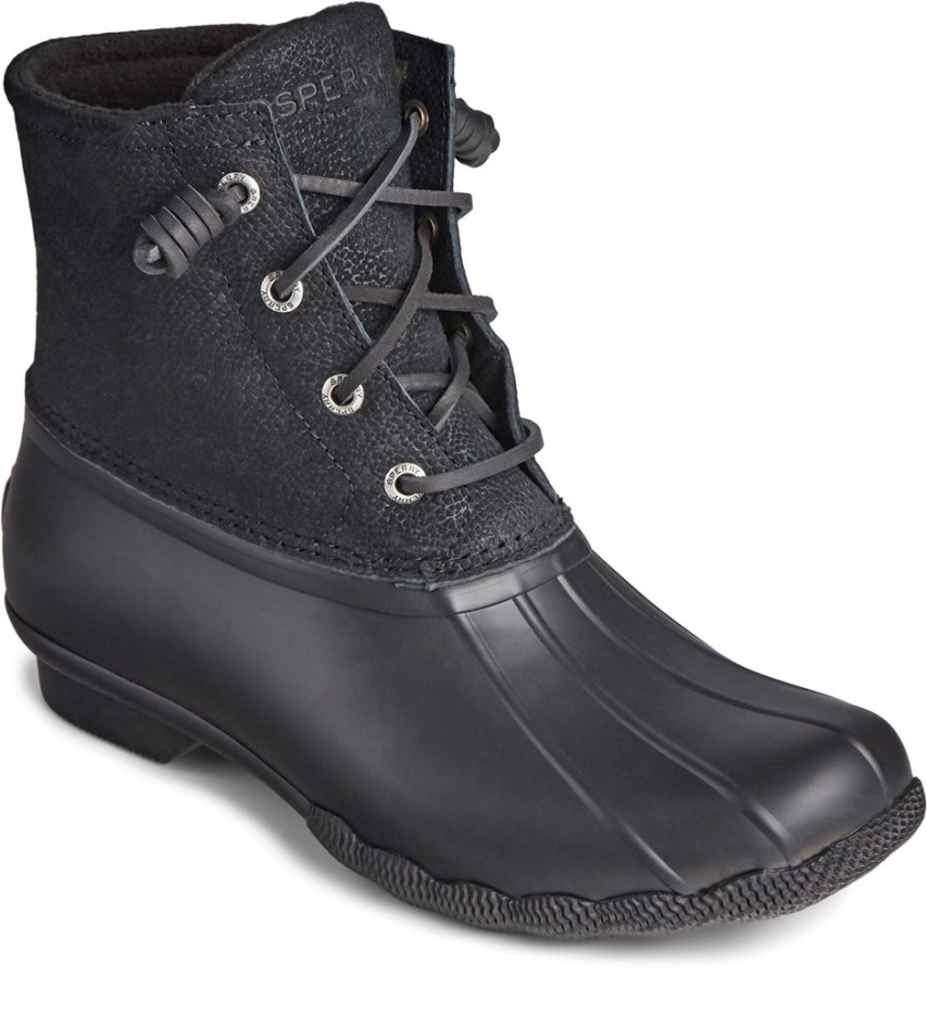 Bota De Agua Salada Para Mujer Sperry Negra