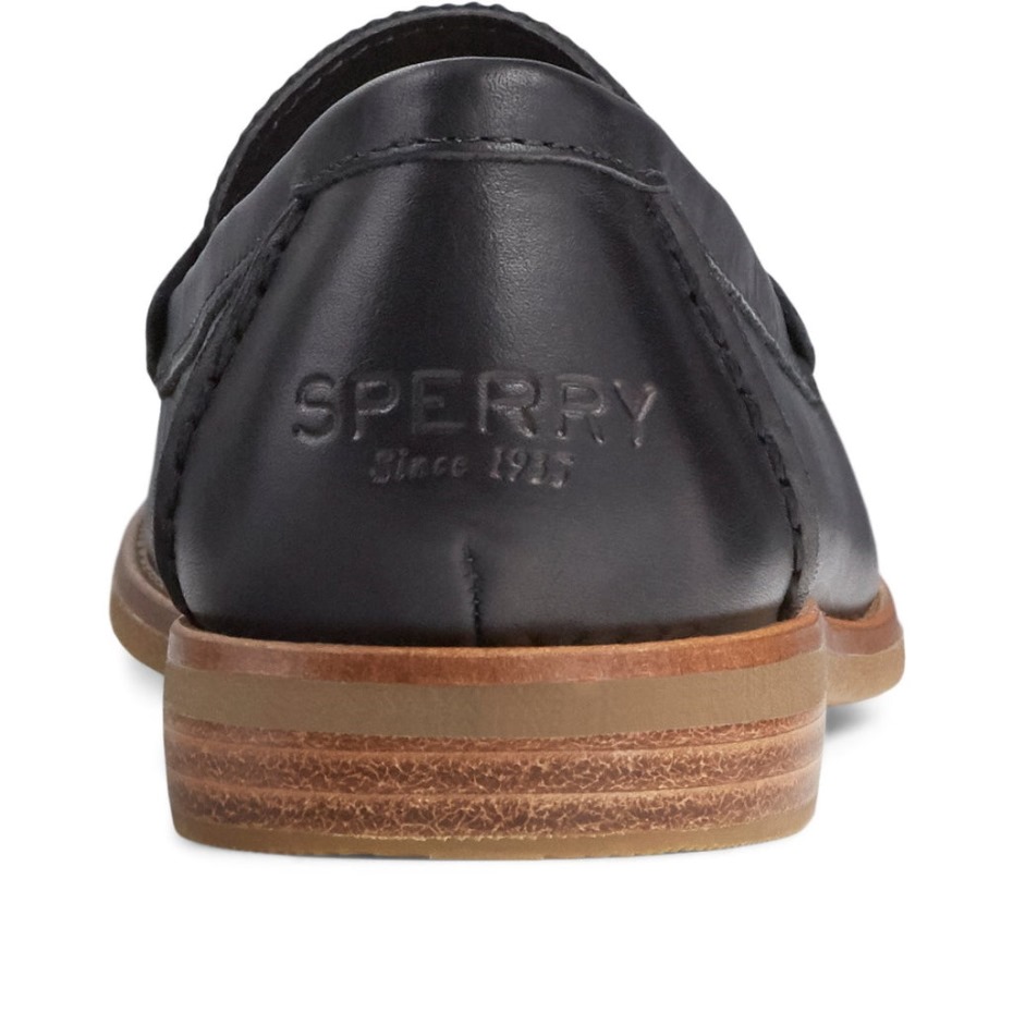 Mocasines Mujer Seaport Penny Negro Sperry