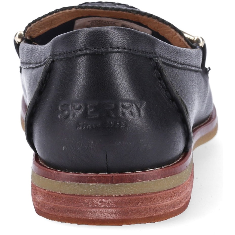 Mocasines Con Grilletes Seaport Penny Plushwave Para Mujer Negro Sperry