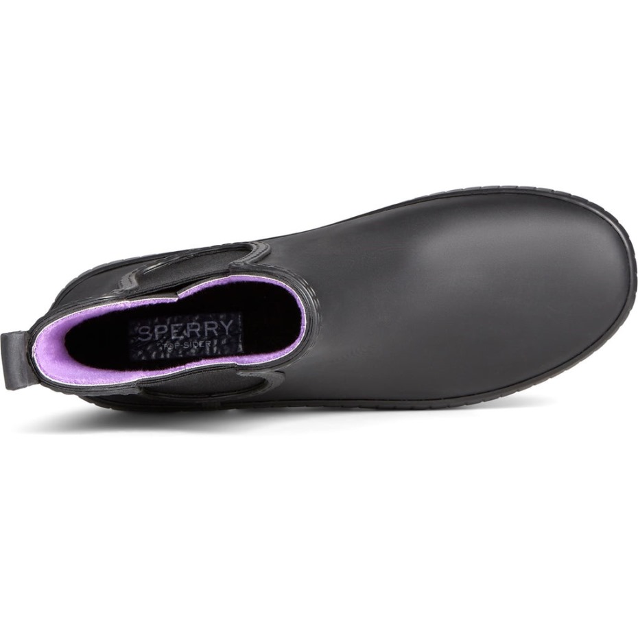 Botines Chelsea Mujer Torrent Sperry Negro Violeta