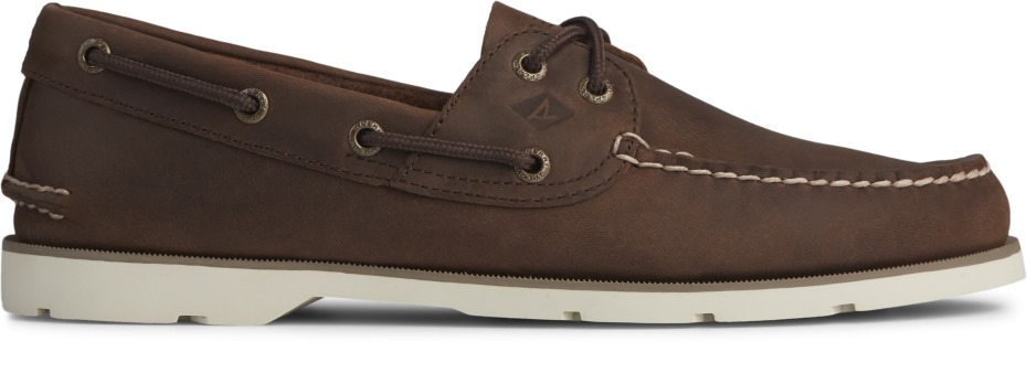 Sperry Marrón Bálsamo De Aceite De 2 Ojales De Sotavento Para Hombre