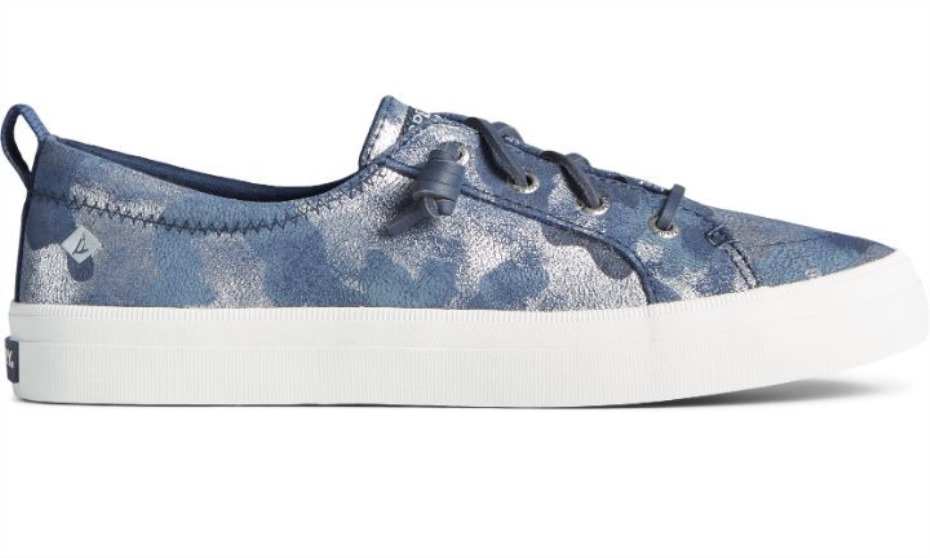Zapatillas De Deporte Para Mujer Crist Vibe Camo Metalizado Azul Marino Sperry
